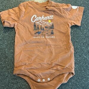 Carhartt Tan Nature Graphic Onesie